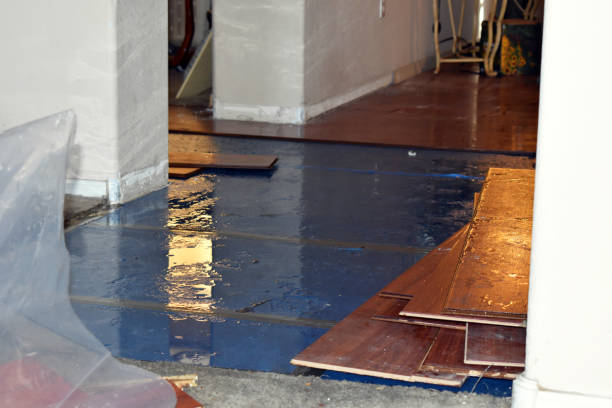 Professional Burst Pipe Water Damage technician working in Lowell, MA